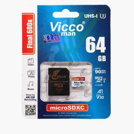 کارت حافظه microSDXC ویکومن مدل 600x plus کلاس 10