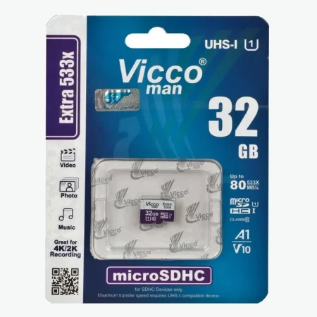 کارت حافظه microSDHC ویکومن مدل 533X کلاس 10 استاندارد UHS-I U1 ظرفیت 32 گیگابایت